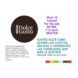 PACK AHORRO DOLCE GUSTO 12 CAJITAS