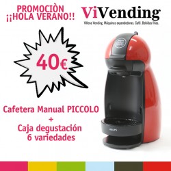 PROMOCIÓN CAFETERA DOLCE GUSTO MOD. PICCOLO ROJA